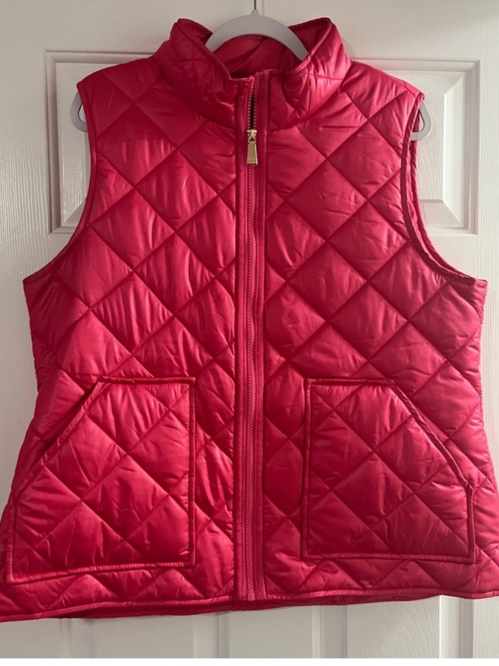 kate spade Quilted Hot Pink Sleeveless Vest